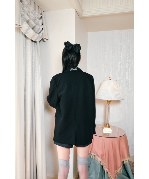 セール】Embroidery tailored jacket/刺繍入りテーラードジャケット