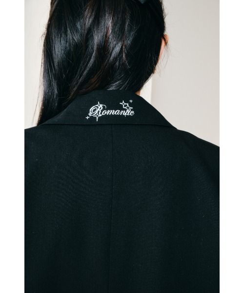 Embroidery tailored jacket/刺繍入りテーラードジャケット