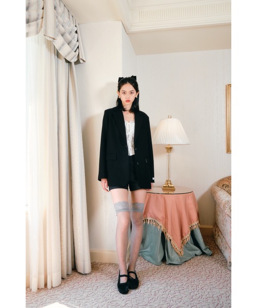 Smyeon（スミョン）の「Embroidery tailored jacket/刺繍入り