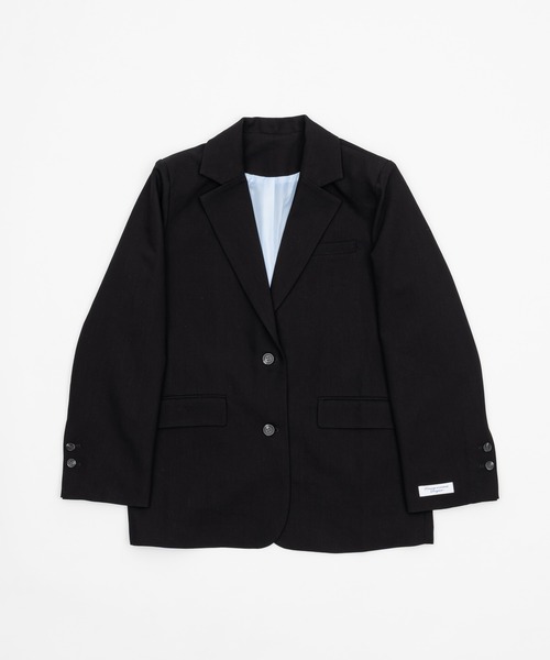 Smyeon 刺繍入りテーラードジャケット ブラック Embroidery tailored jacket/刺繍入りテーラードジャケット