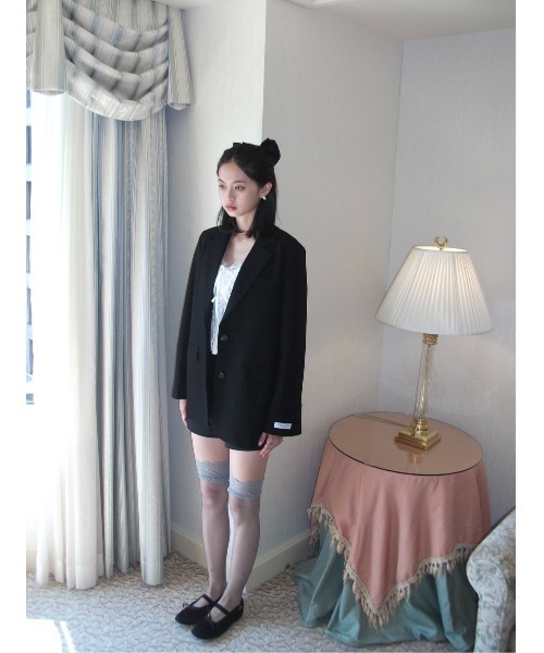 Embroidery tailored jacket/刺繍入りテーラードジャケット