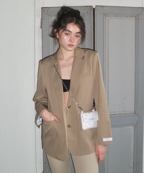 セール】Embroidery tailored jacket/刺繍入りテーラードジャケット