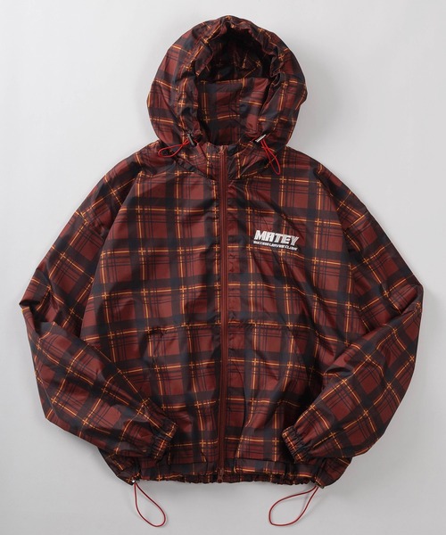 セール】【82】チェック フードショートブルゾン/ワンポイント