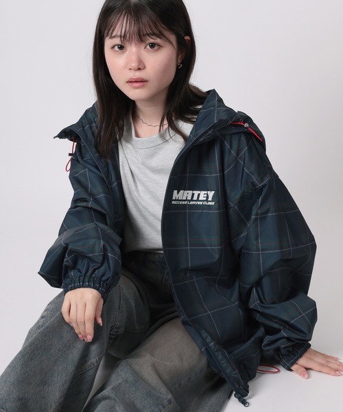 PGG サイズ1 フードブルゾンレイヤードデザイン¥38.000 サックスブルー 在庫限り】フードレイヤード レザージップブルゾン | ness.