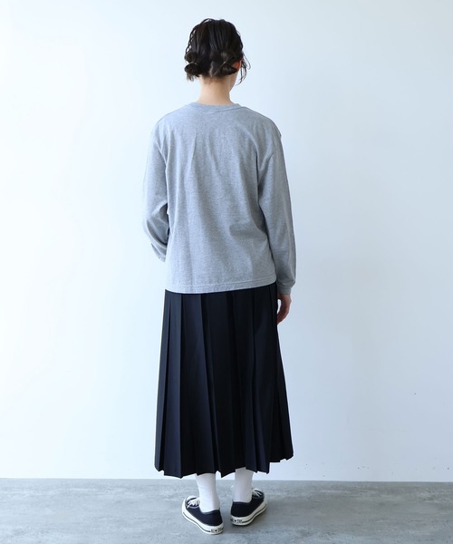 bulle de savon（ビュルデサボン）の「△T/R 太巾プリーツスカート（スカート・レディース・グレー/ブラック・FREE）」の22枚目の写真