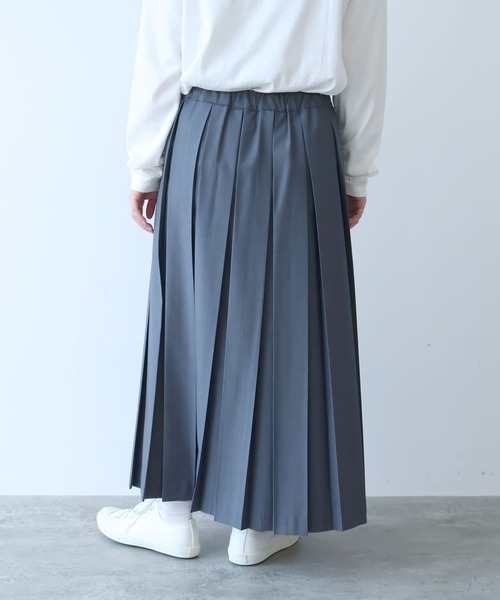 bulle de savon（ビュルデサボン）の「△T/R 太巾プリーツスカート（スカート・レディース・グレー/ブラック・FREE）」の10枚目の写真