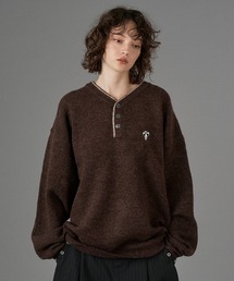 ONCILY(IVF[)LOGO HENRY NECK KNIT / Sw[lbNjbg(jbg/Z[^[)