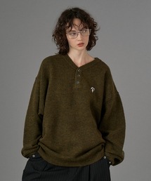 ニット/セーター（グリーン・カーキ/緑色系・ワンポイント