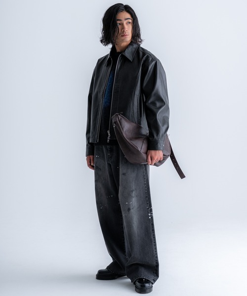 SINSS（シンス）の「Vintage wide straight denim / ヴィンテージワイドストレートデニム（デニムパンツ・メンズ・ブラック/ブラック系その他/ブルー系その他・X-SMALL/SMALL/MEDIUM/LARGE）」の11枚目の写真