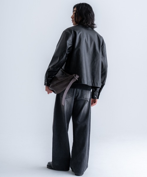 SINSS（シンス）の「Vintage wide straight denim / ヴィンテージワイドストレートデニム（デニムパンツ・メンズ・ブラック/ブラック系その他/ブルー系その他・X-SMALL/SMALL/MEDIUM/LARGE）」の12枚目の写真