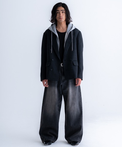 SINSS（シンス）の「Vintage wide straight denim / ヴィンテージワイドストレートデニム（デニムパンツ・メンズ・ブラック/ブラック系その他/ブルー系その他・X-SMALL/SMALL/MEDIUM/LARGE）」の5枚目の写真