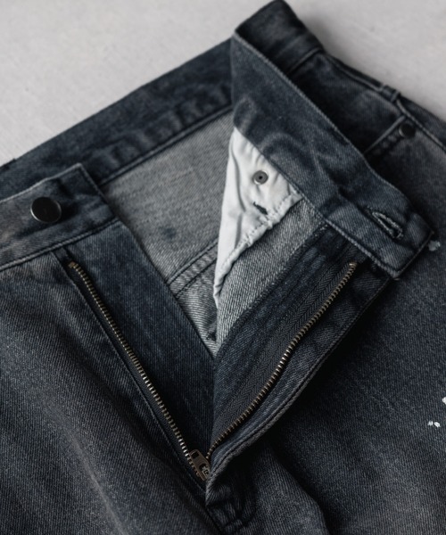 SINSS（シンス）の「Vintage wide straight denim / ヴィンテージワイドストレートデニム（デニムパンツ・メンズ・ブラック/ブラック系その他/ブルー系その他・X-SMALL/SMALL/MEDIUM/LARGE）」の18枚目の写真