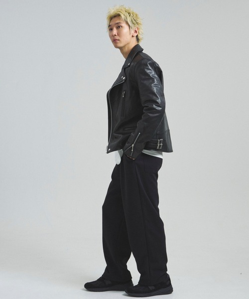 JACKROSE（ジャックローズ）の「JE-BUFFARO CALF　ダブルライダース（ライダースジャケット・メンズ・ブラック・XL/L/M/S）」の14枚目の写真