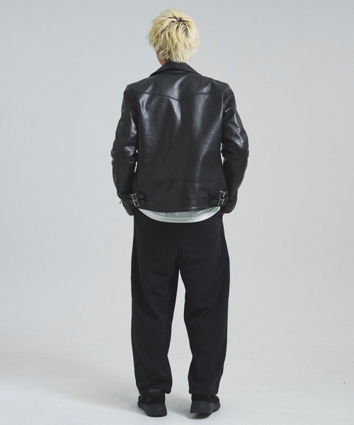 JACKROSE（ジャックローズ）の「JE-BUFFARO CALF　ダブルライダース（ライダースジャケット・メンズ・ブラック・XL/L/M/S）」の12枚目の写真