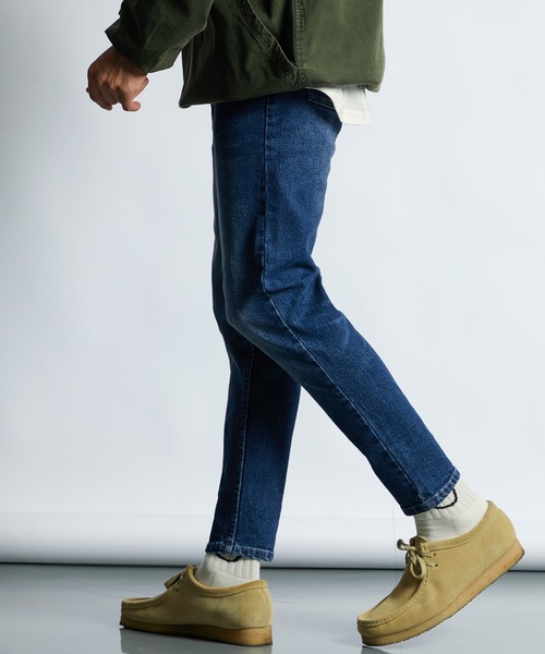 LANVIN en Bleu(ランバンオンブルー)の「超伸縮「ガムストレッチ」 スキニー 5ポケットデニム(その他パンツ・メンズ・ダークインディゴブルー/インディゴブルー・50/48/46/52)」の1枚目の写真