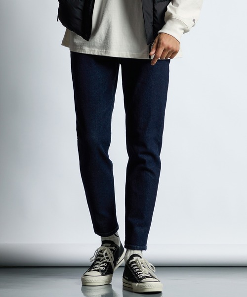 LANVIN en Bleu(ランバンオンブルー)の「超伸縮「ガムストレッチ」 スキニー 5ポケットデニム(その他パンツ・メンズ・ダークインディゴブルー/インディゴブルー・50/48/46/52)」の2枚目の写真