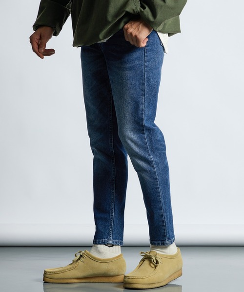 LANVIN en Bleu(ランバンオンブルー)の「超伸縮「ガムストレッチ」 スキニー 5ポケットデニム(その他パンツ・メンズ・ダークインディゴブルー/インディゴブルー・50/48/46/52)」の7枚目の写真