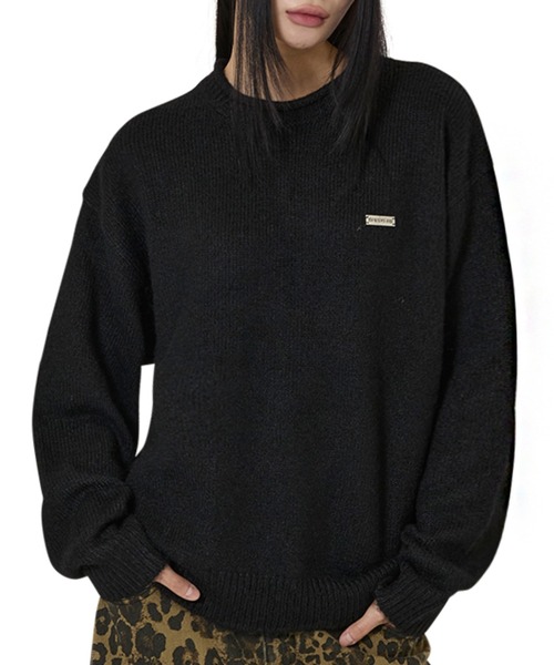 OY オーワイ　ビッグシルエット ニット　セーター　21aw メンズ　ステッチ OY（オーワイ）の「『OY&frasl;オーワイ』BACK LOGO ZIPPER KNIT&frasl;バックロゴ