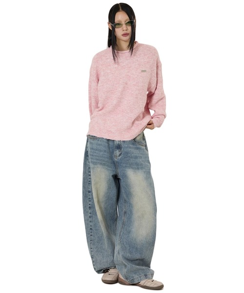OY(オーワイ)の「『OY/オーワイ』HUSHY WARM KNIT/ハッシー ウォームニット(ニット/セーター・レディース・ブラック/グレー/ピンク・M/L)」の19枚目の写真
