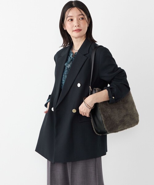 SHIPS Colors:〈手洗い可能〉無地 / チェック ダブル ボタン ブレザー