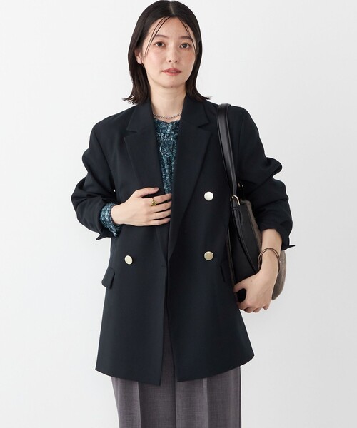 SHIPS Colors:〈手洗い可能〉無地 / チェック ダブル ボタン ブレザー