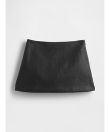GAP | ヴィーガンレザー ミニスカート・スコート(スカート)