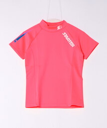 ハイネック」に該当するTシャツ/カットソー（ピンク/桃色系・半袖