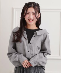 PINK-latte | シャツドッキング長袖プルオーバー(Tシャツ/カットソー)