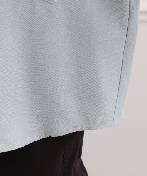 PINK-latte（ピンクラテ）の「シャツドッキング長袖プルオーバー（Tシャツ/カットソー・キッズ・ライトグレー/アイボリー/サックスブルー・13/14/15 /16）」の10枚目の写真