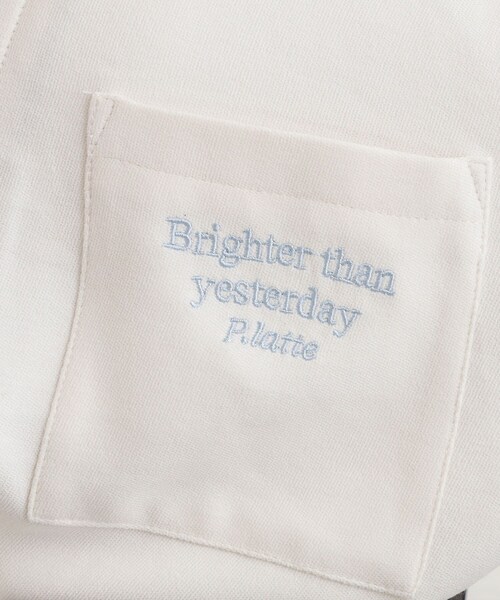 PINK-latte（ピンクラテ）の「シャツドッキング長袖プルオーバー（Tシャツ/カットソー・キッズ・ライトグレー/アイボリー/サックスブルー・13/14/15 /16）」の14枚目の写真