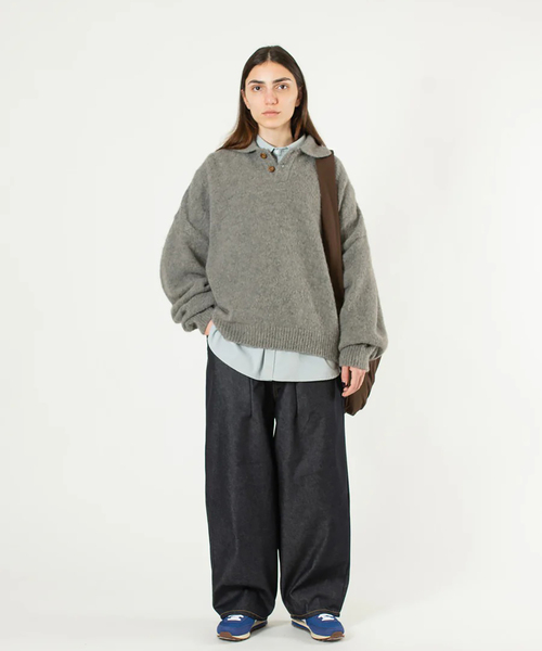 Estudio Niksen ニットポロ　セーター Estudio Niksen / エストゥディオ・ニクセン Knit Polo Sweater