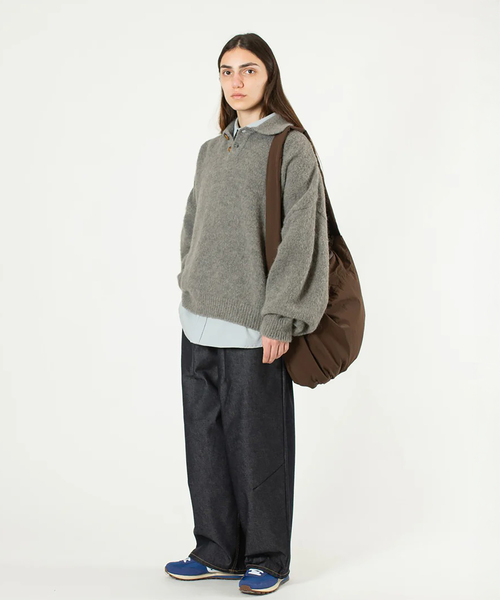 WISM(ウィズム)の「Estudio Niksen / エストゥディオ・ニクセン Knit Polo Sweater(ニット/セーター・メンズ・チャコールグレー・FREE)」の10枚目の写真