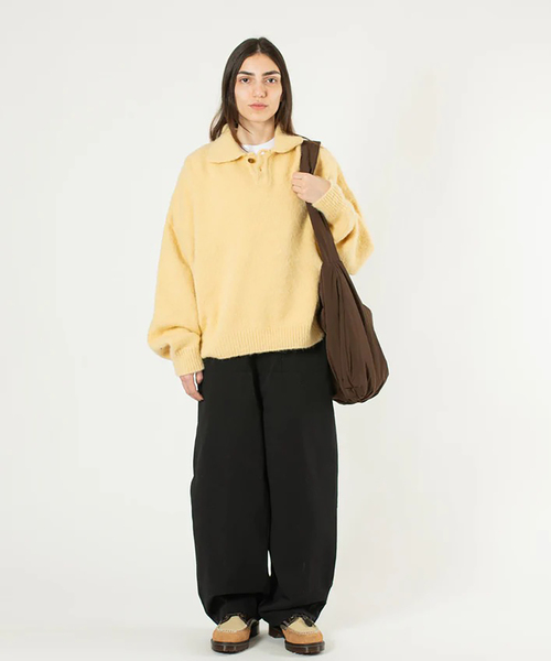 WISM(ウィズム)の「Estudio Niksen / エストゥディオ・ニクセン Knit Polo Sweater(ニット/セーター・メンズ・チャコールグレー・FREE)」の17枚目の写真