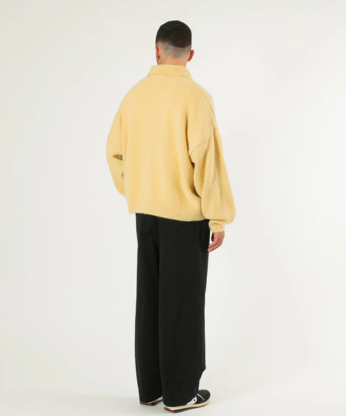 WISM(ウィズム)の「Estudio Niksen / エストゥディオ・ニクセン Knit Polo Sweater(ニット/セーター・メンズ・チャコールグレー・FREE)」の22枚目の写真
