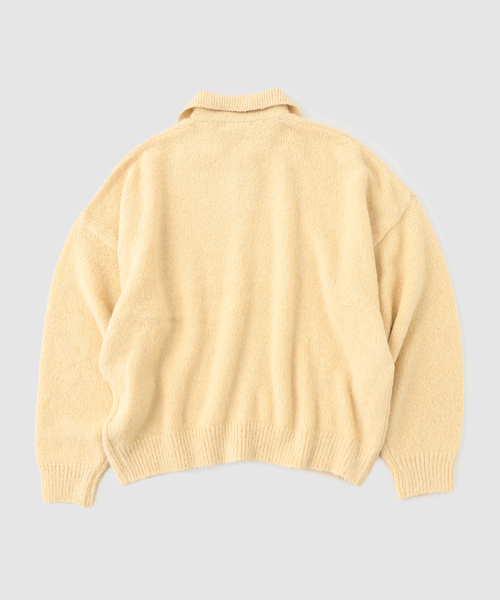 WISM(ウィズム)の「Estudio Niksen / エストゥディオ・ニクセン Knit Polo Sweater(ニット/セーター・メンズ・チャコールグレー・FREE)」の4枚目の写真