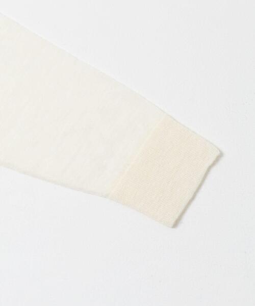 URBAN RESEARCH（アーバンリサーチ）の「ヘアリーポロ衿付きニット（ニット/セーター・レディース・ブラウン系その他/チャコールグレー/オフホワイト・FREE）」の12枚目の写真