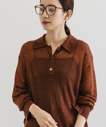 URBAN RESEARCH | ヘアリーポロ衿付きニット(ニット/セーター)