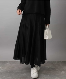 MK MICHEL KLEIN | ブライトシアープリーツスカート/洗える(スカート)