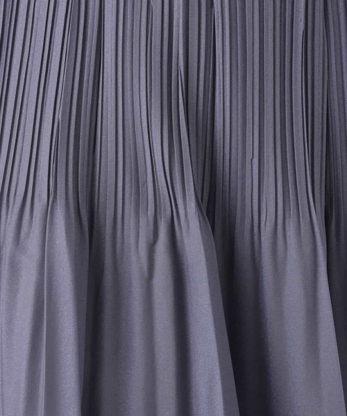 MK MICHEL KLEIN（エムケーミッシェルクラン）の「ブライトシアープリーツスカート/洗える（スカート・レディース・ブルーグレー/ブラック/ベージュ・38）」の8枚目の写真