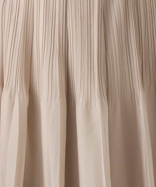 MK MICHEL KLEIN（エムケーミッシェルクラン）の「ブライトシアープリーツスカート/洗える（スカート・レディース・ブルーグレー/ブラック/ベージュ・38）」の6枚目の写真