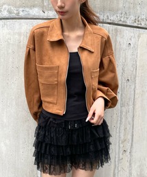 3.3 Field Trip （3.3フィールドトリップ）の「3.3 Field Trip／スエードミニ丈ジャケット（ブルゾン）」