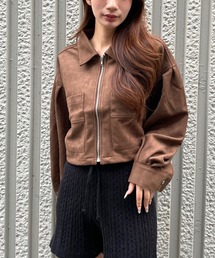 3.3 Field Trip／スエードミニ丈ジャケット