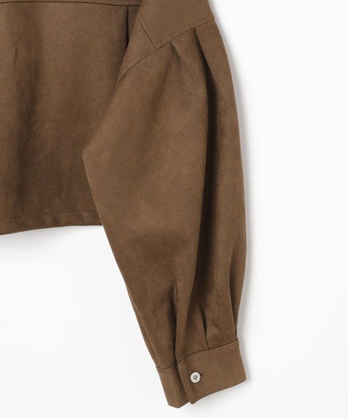 3.3 Field Trip (3.3フィールドトリップ)の「3.3 Field Trip/スエードミニ丈ジャケット(ブルゾン・レディース・ブラウン/キャメル・FREE)」の5枚目の写真