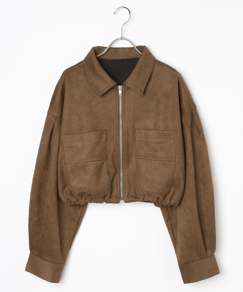 3.3 Field Trip (3.3フィールドトリップ)の「3.3 Field Trip/スエードミニ丈ジャケット(ブルゾン・レディース・ブラウン/キャメル・FREE)」の12枚目の写真