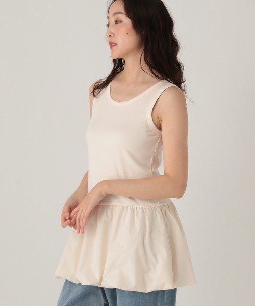 Elura（エルーラ）の「バルーンタンク/598163（タンクトップ・レディース・ブラック/ネイビー/ホワイト/チャコールグレー・FREE）」の2枚目の写真