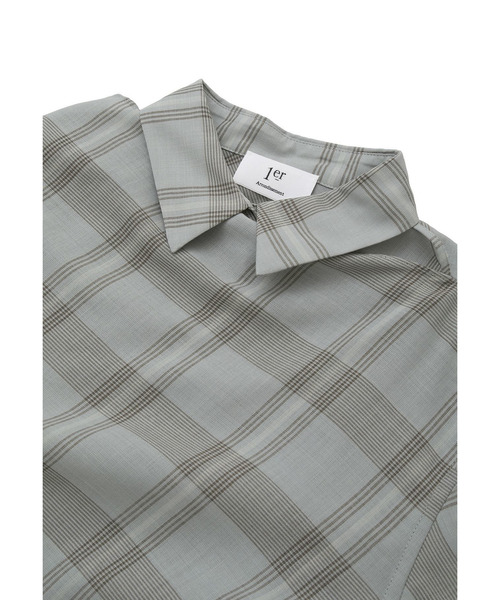 1er Arrondissement(プルミエアロンディスモン)の「TWチェックスカーフシャツ(シャツ/ブラウス・レディース・グリーン系その他7・36/38)」の6枚目の写真
