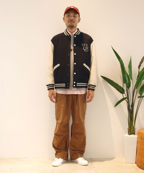J.PRESS YORK STREET(ジェイプレスヨークストリート)の「【UNISEX】スタジアム ジャケット(スタジャン・メンズ・ネイビー系/黄土色系・LARGE/MEDIUM/SMALL)」の18枚目の写真