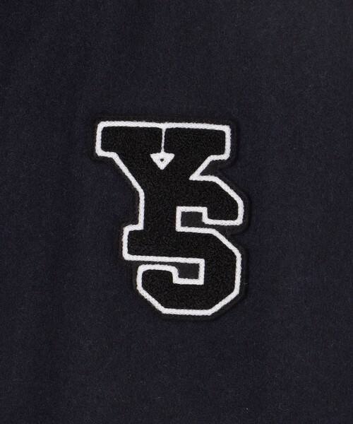 J.PRESS YORK STREET(ジェイプレスヨークストリート)の「【UNISEX】スタジアム ジャケット(スタジャン・メンズ・ネイビー系/黄土色系・LARGE/MEDIUM/SMALL)」の7枚目の写真
