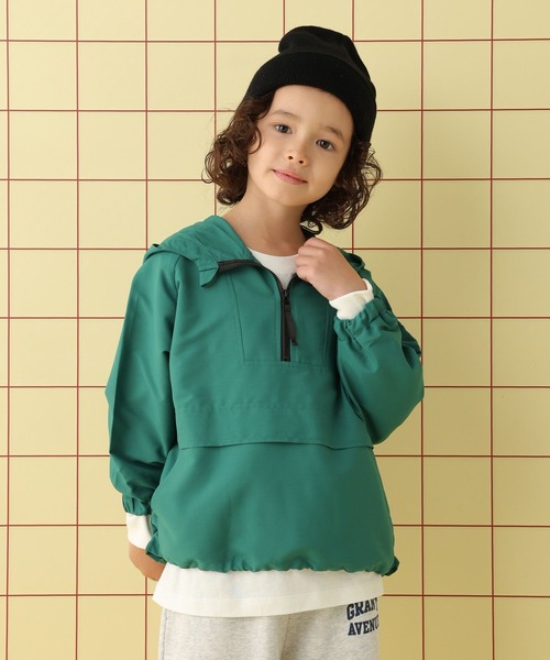 LEPSIM(レプシィム)の「【KIDS】撥水アノラックパーカー 592198(パーカー・キッズ・ブルー/グリーン・140/120/130)」の2枚目の写真