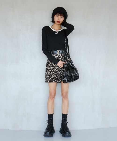 PAGEBOY(ページボーイ)の「ロゴシシュウコンパクト(長袖)(Tシャツ/カットソー・レディース・ブラック/レッド系その他/オフホワイト・FREE)」の13枚目の写真